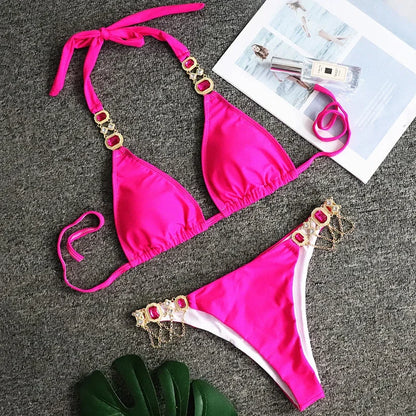 Rhinestone Diamond Bikini
