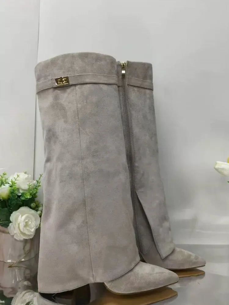 Metal Buckle Boot
