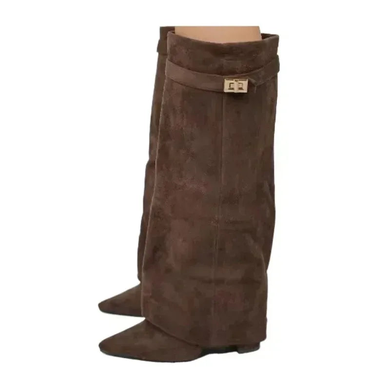 Metal Buckle Boot