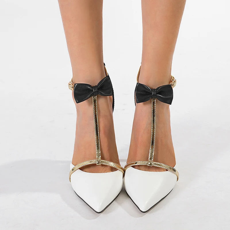 Ankle Strap Bow Pumps