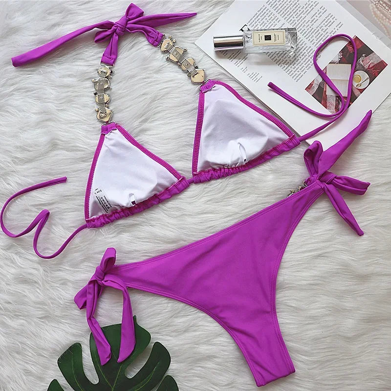 Rhinestone Diamond Bikini