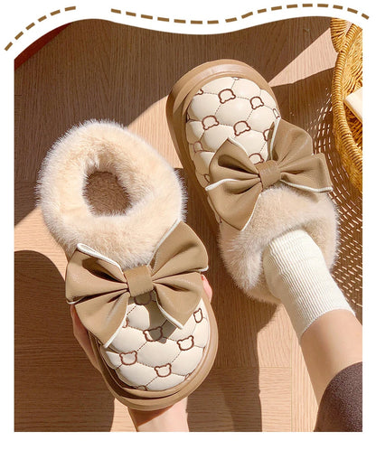 Platform Bow Slippers