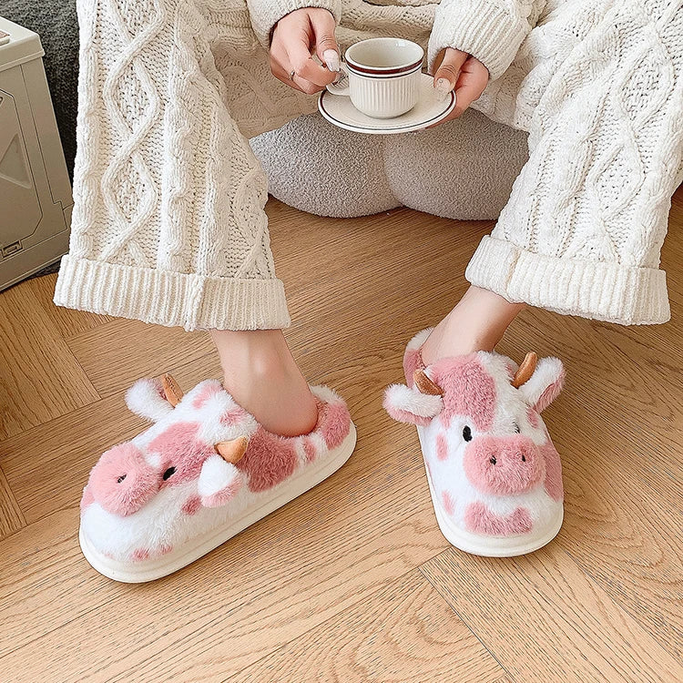 Cozy Cow Slippers