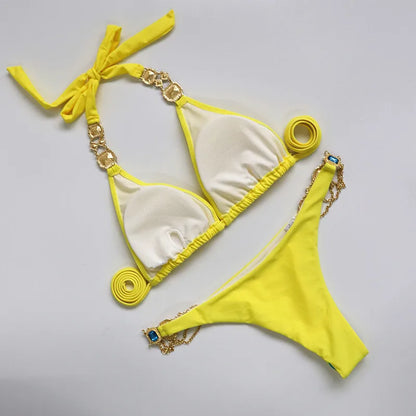 Rhinestone Diamond Bikini