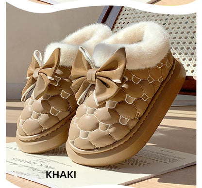 Platform Bow Slippers