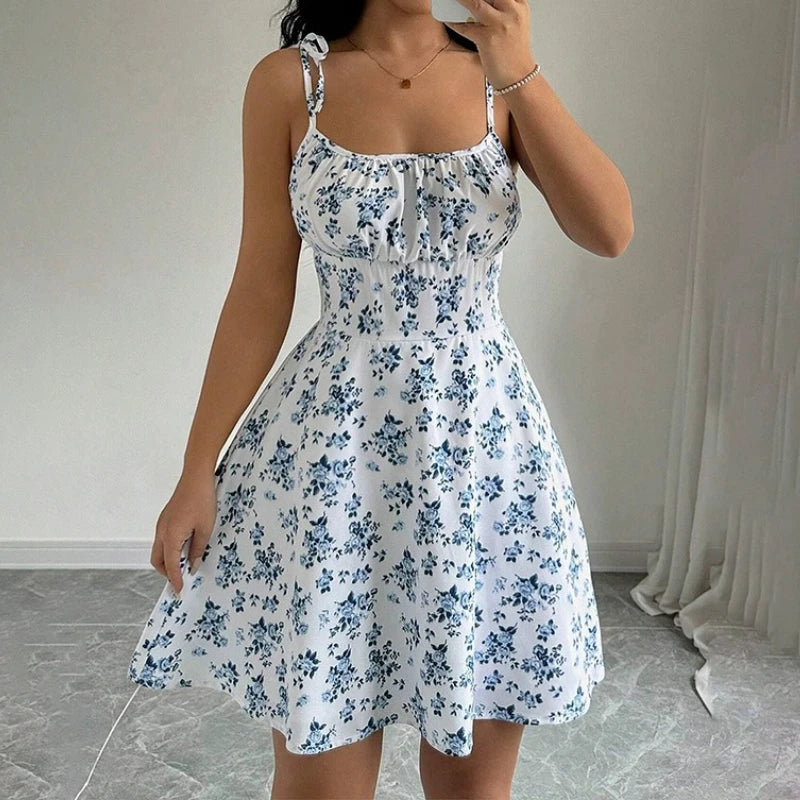 Floral Spaghetti Strap Sundress