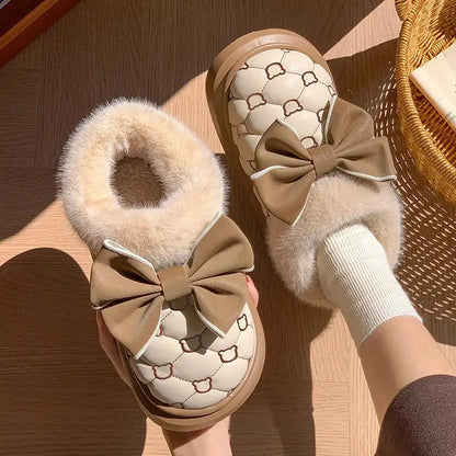 Platform Bow Slippers