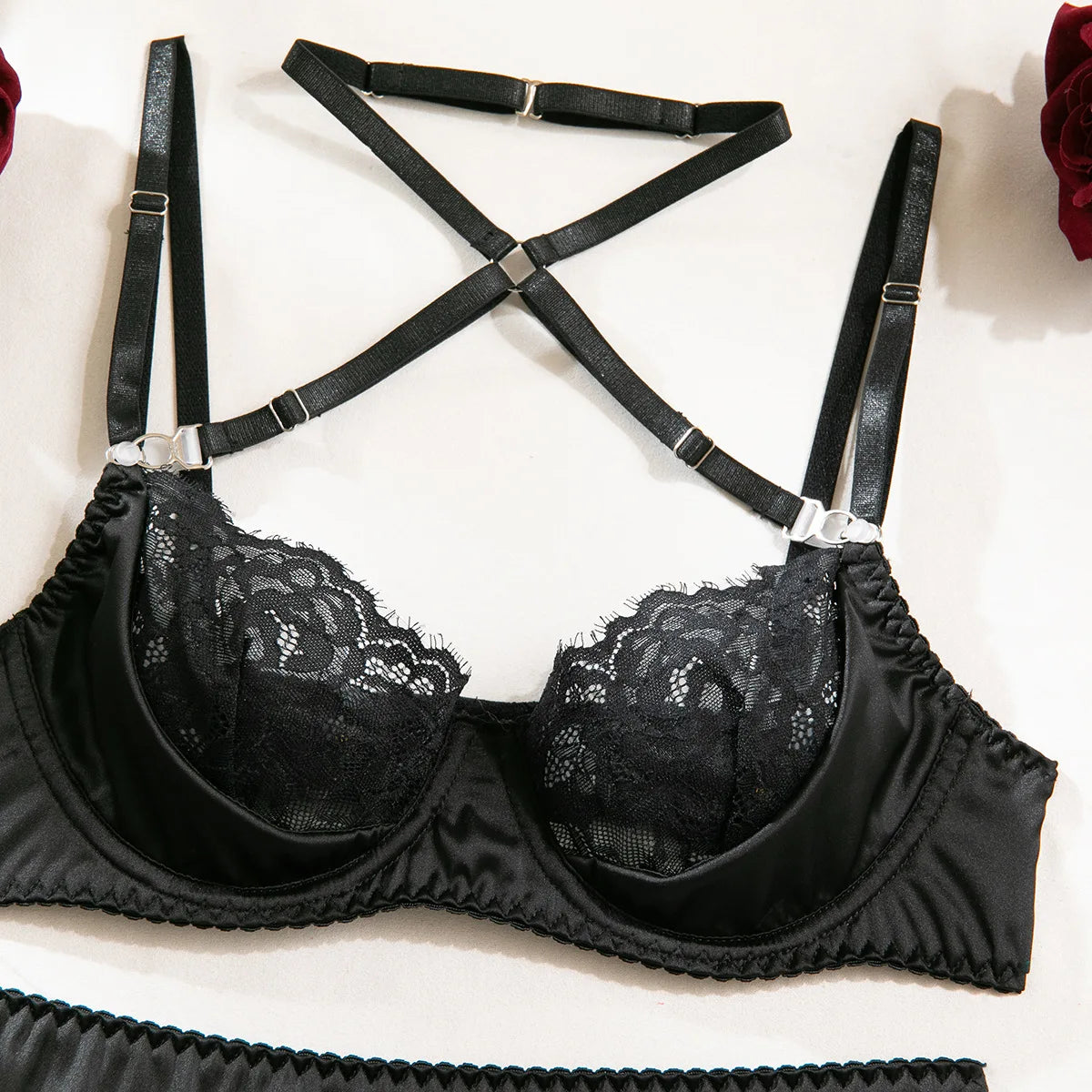 Romantic Lace Halter Set