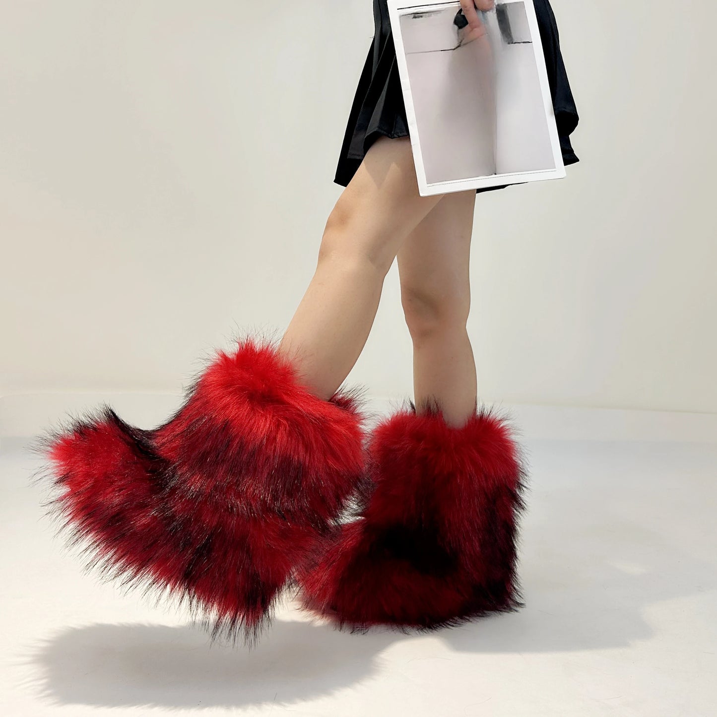 Fluffy Faux Fur Boots