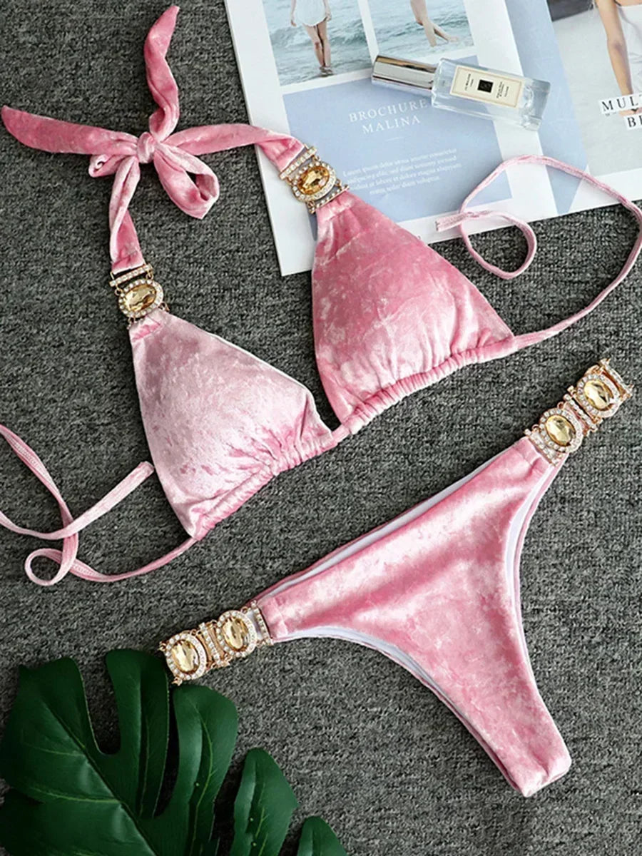 Rhinestone Diamond Bikini