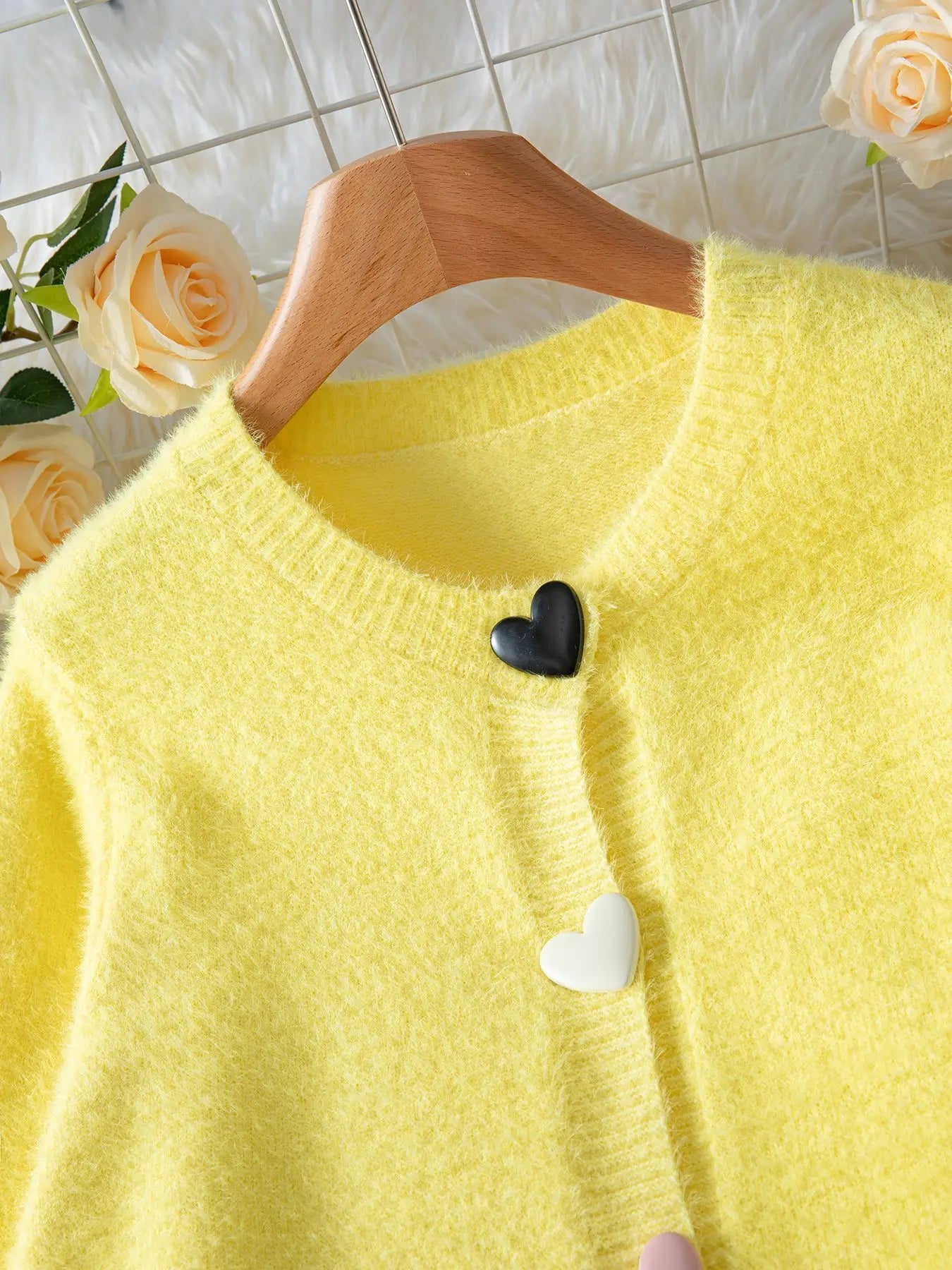 Yellow Heart Cardigan