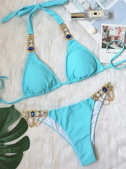 Rhinestone Diamond Bikini
