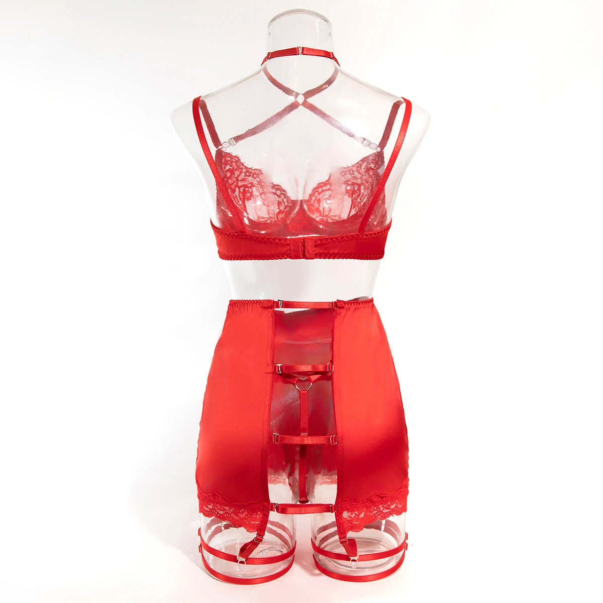 Romantic Lace Halter Set