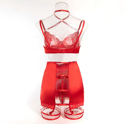 Romantic Lace Halter Set