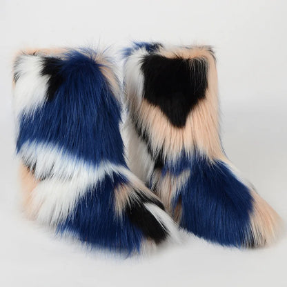 Fluffy Faux Fur Boots