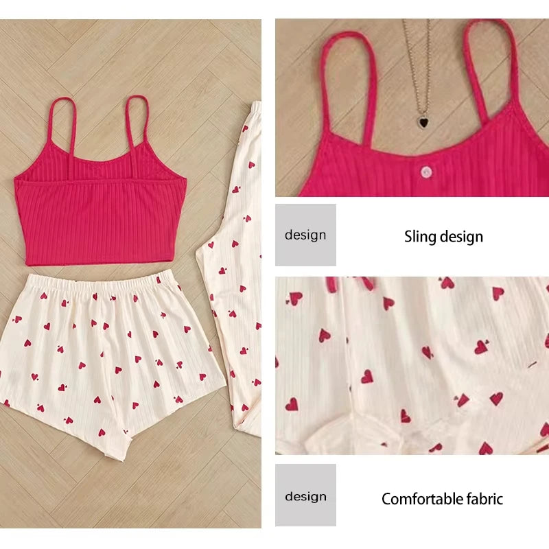 Pretty Three Piece Heart Set