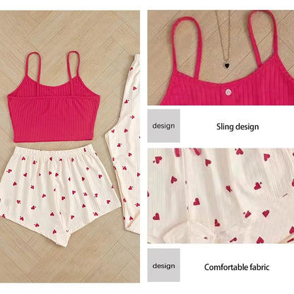 Pretty Three Piece Heart Set