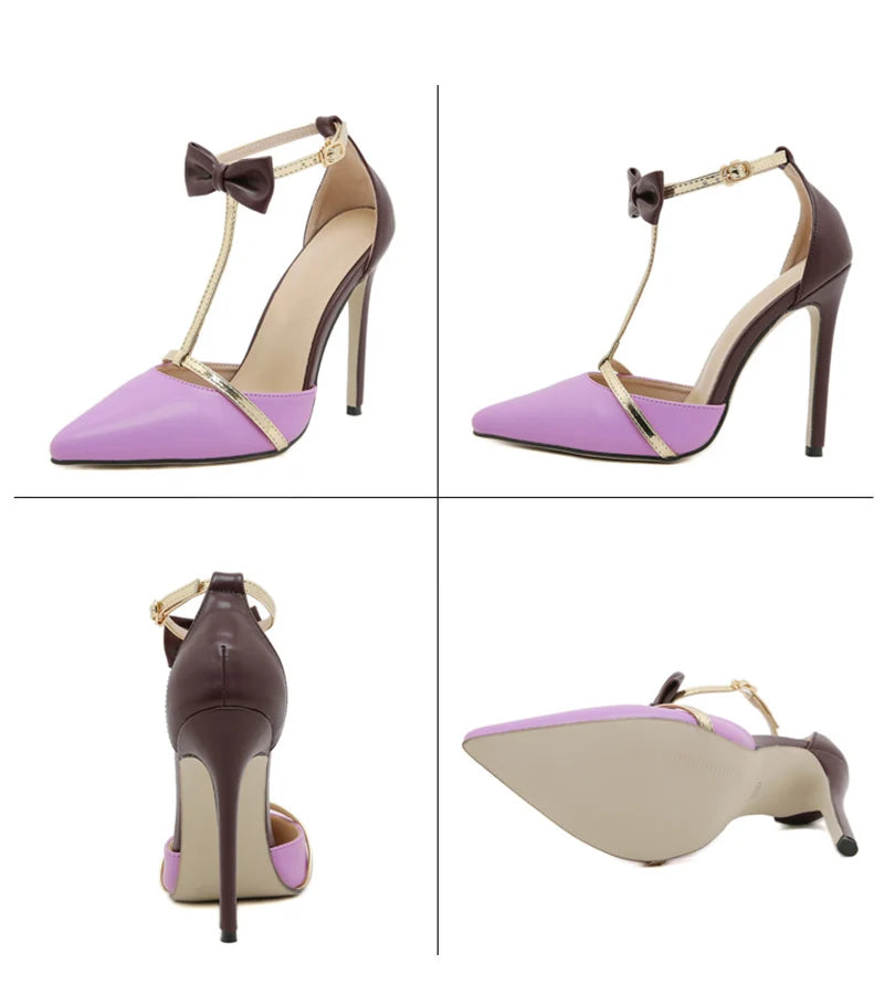 Ankle Strap Bow Pumps