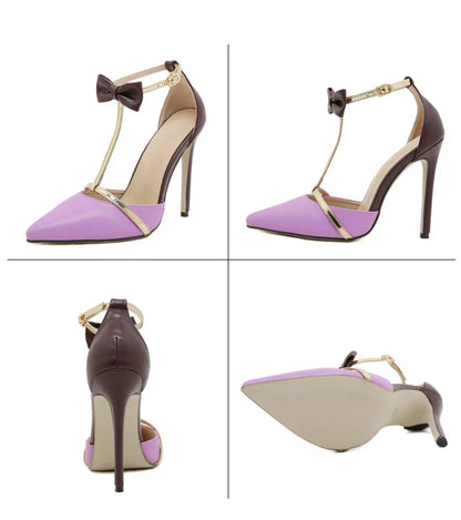 Ankle Strap Bow Pumps