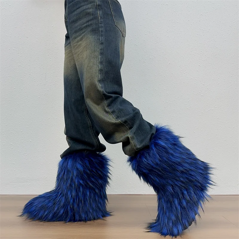 Fluffy Faux Fur Boots