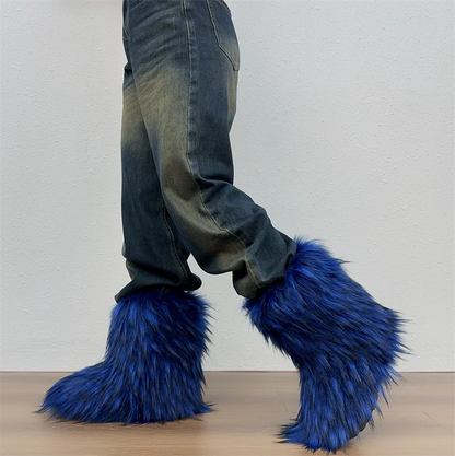 Fluffy Faux Fur Boots