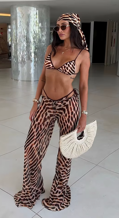 3 Pieces Print Bikini